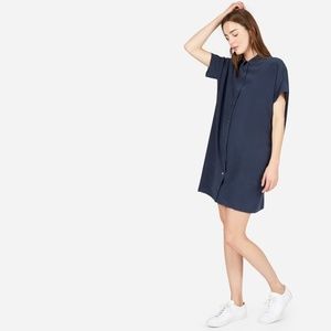 The Silk Square Shirt Dress